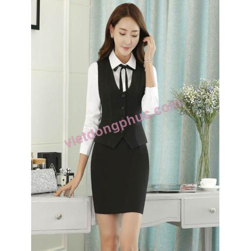 Đồng phục áo gile Nữ 06 Đồng phục áo gile Nữ 06